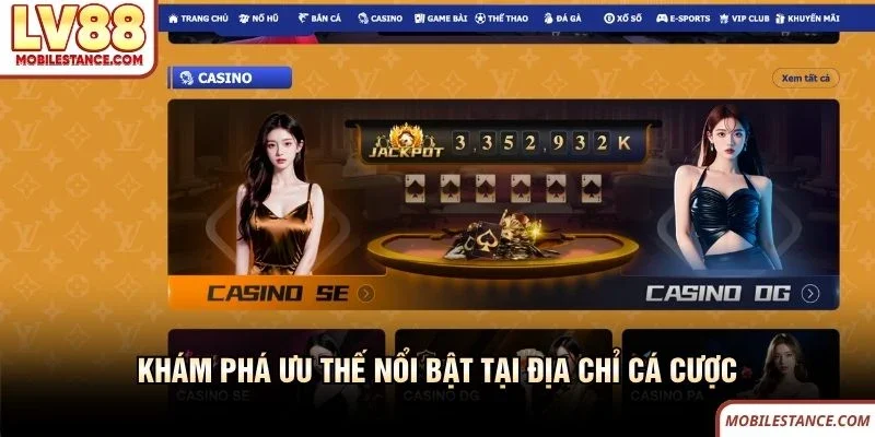 Khám phá ưu thế nổi bật tại địa chỉ cá cược LV88